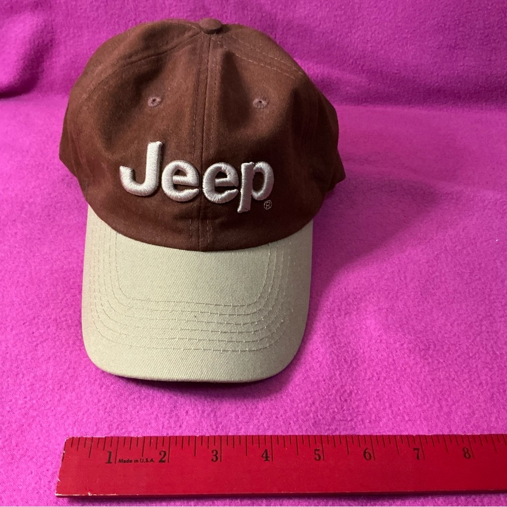 Jeep Two-Tone Brown and Tan Hat NWOT